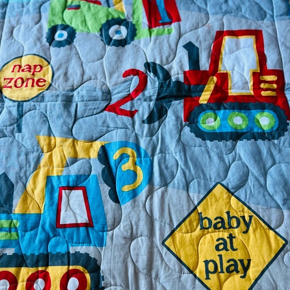 New Vibrant Patchwork Baby Quilt – 32” x 26”
